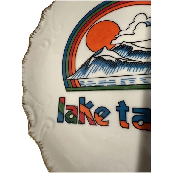 Lake Tahoe Souvenir Plate Decorative Vintage travel decor - Picture 3 of 9